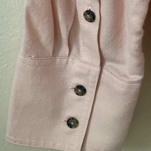 Madewell flannel dolmen sleeve button down shirt - Picture 4 of 13